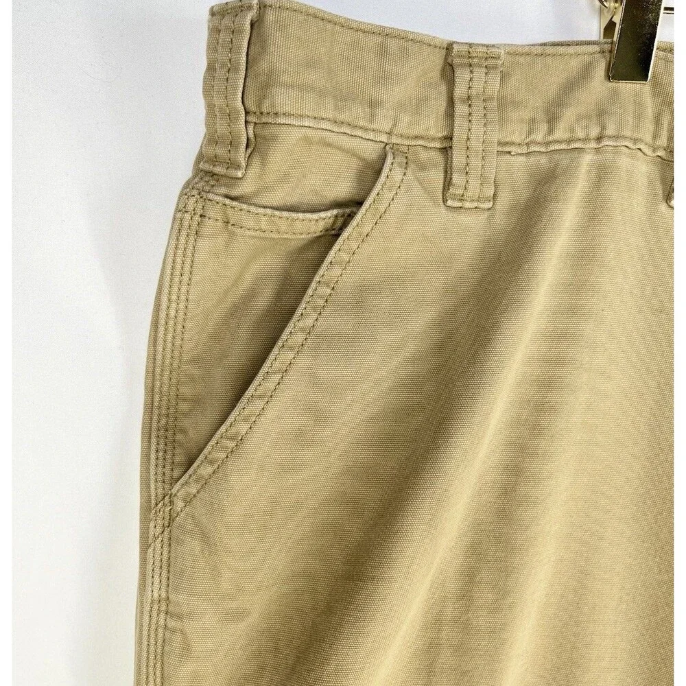 Carhartt Men’s Pants 50x32 Rugged Flex Relaxed Fit Pockets Khaki 13